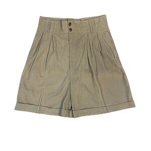 Vintage ReV Up Cotton Corduroy High Rise Pleated Sailor Shorts 9/10 90s